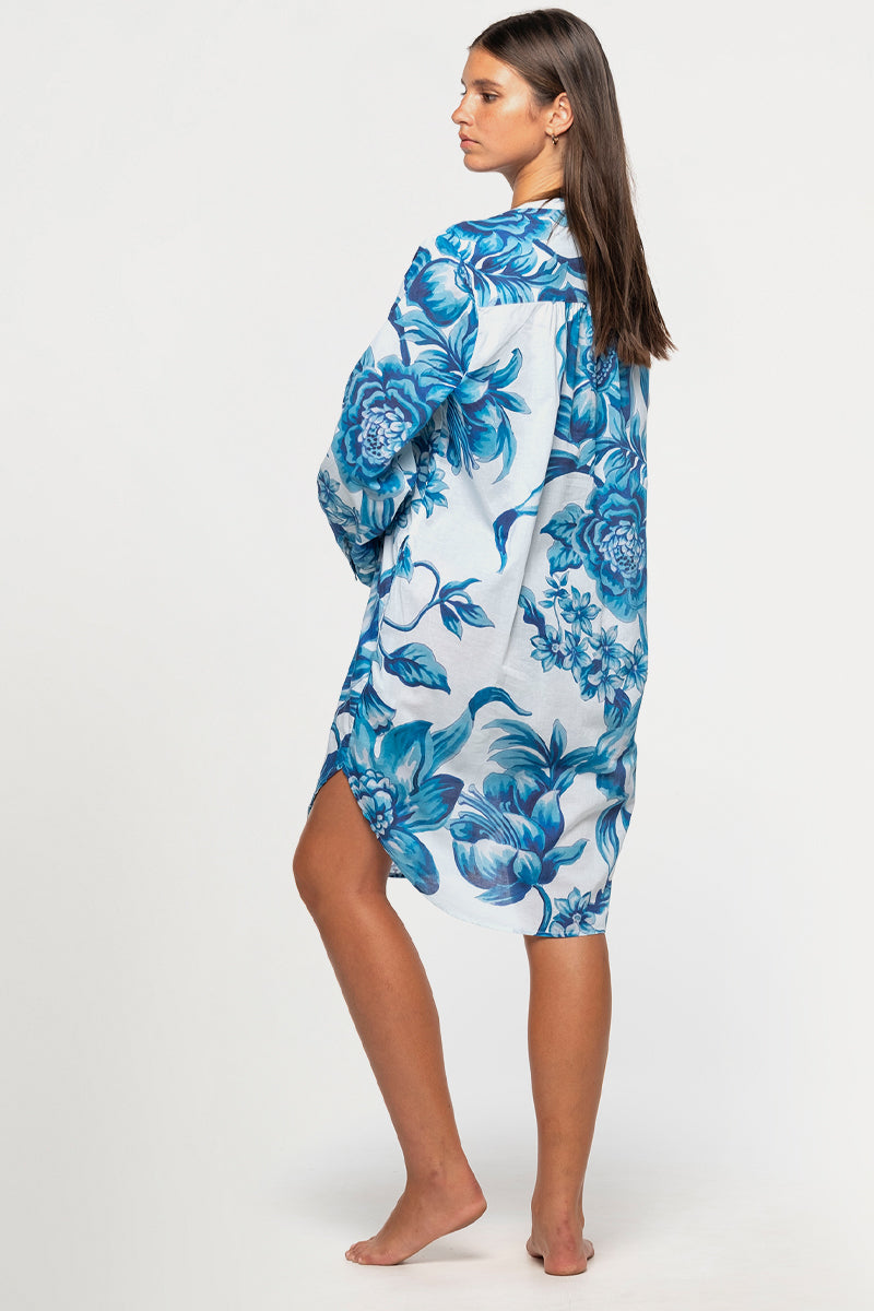 Bois De Croix White Gershwin Over Shirt Cover Up
