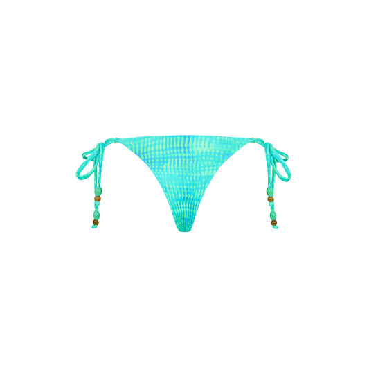 Summer Seas Tie Side Thong Bottom