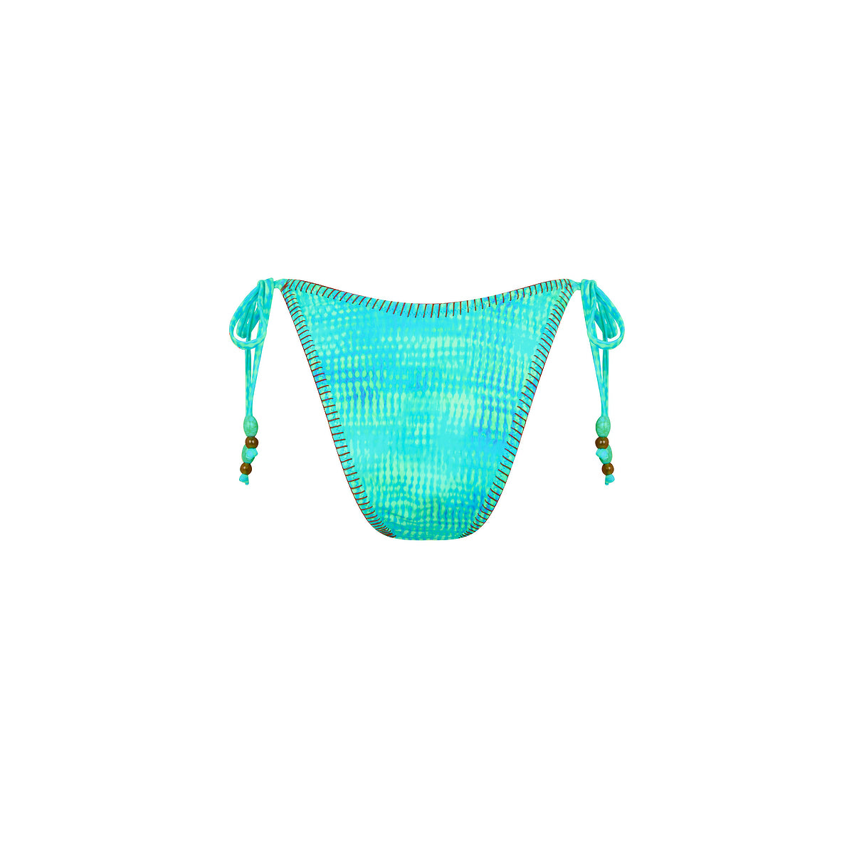 Summer Seas Lace Stitch Cheeky Ring Tie Side Bottom