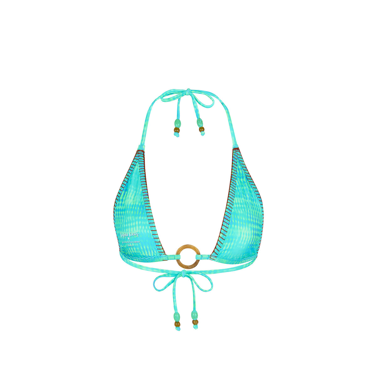 Summer Seas Lace Stitch Ring Halter Top