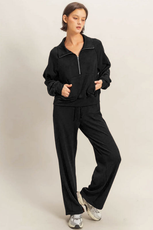 Black Penelope Wide Leg Pant