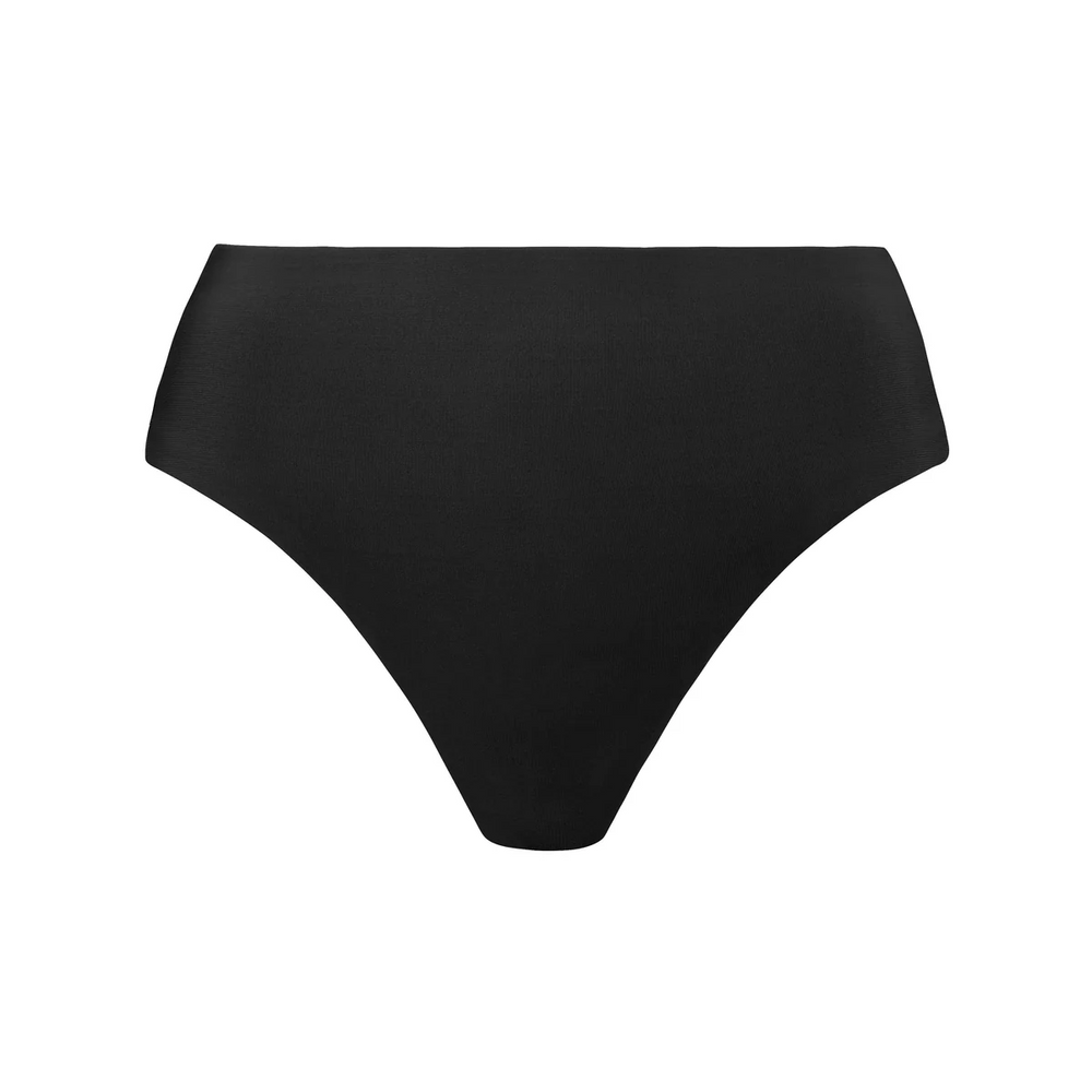 Black Ava High Waist Bikini Bottom