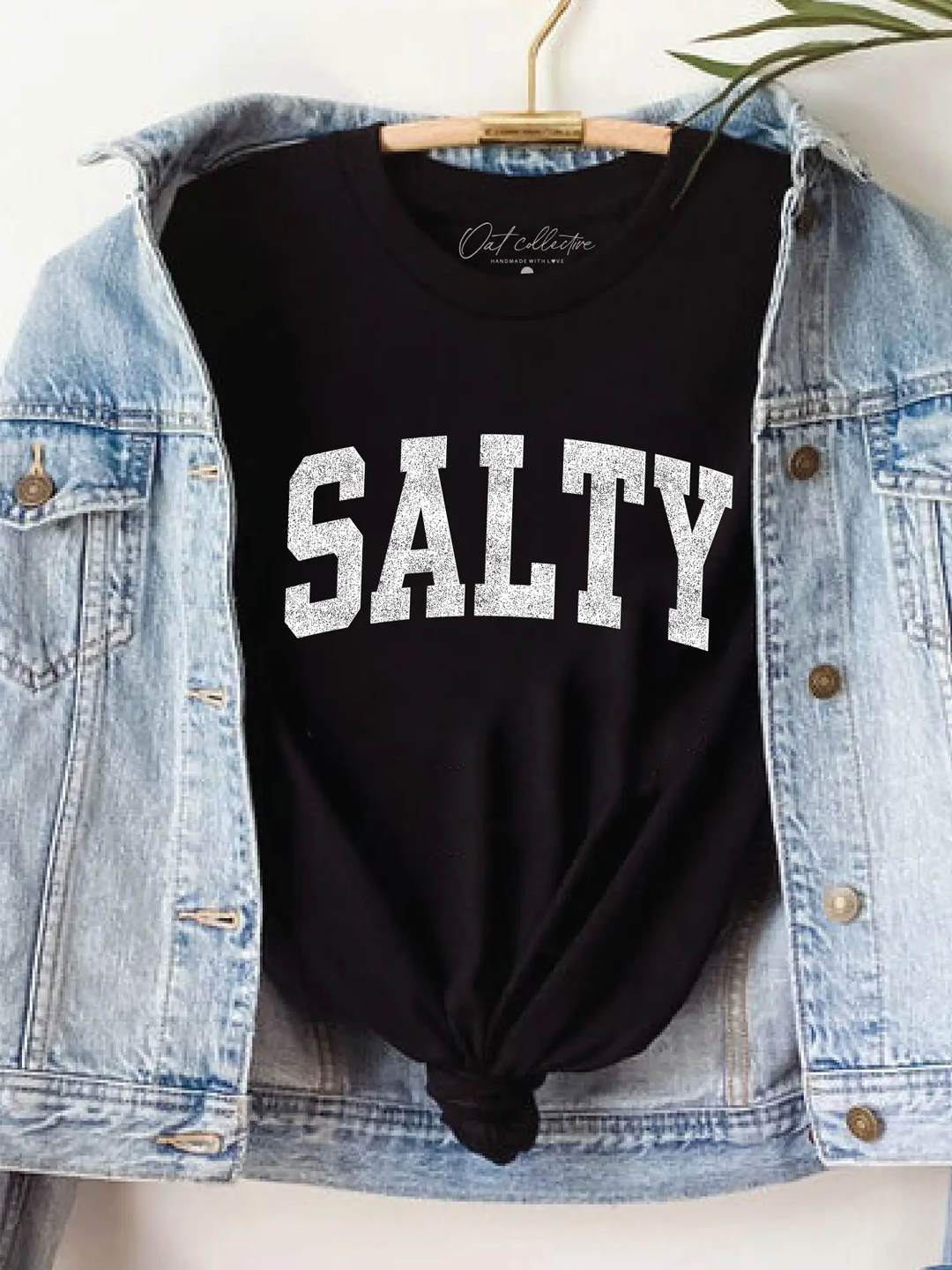 Black Salty Graphic T Shirt