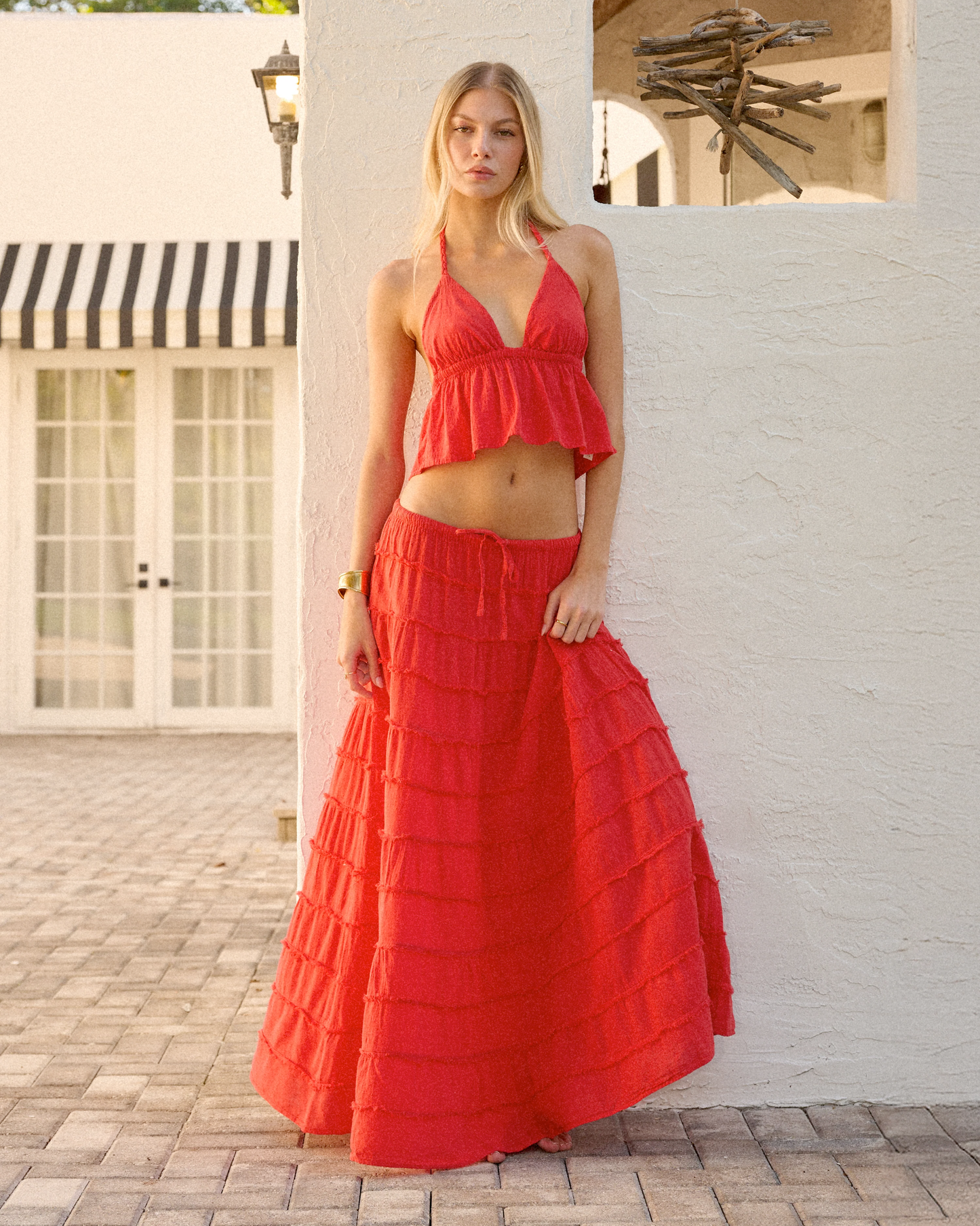 Cherry Brielle Maxi Skirt