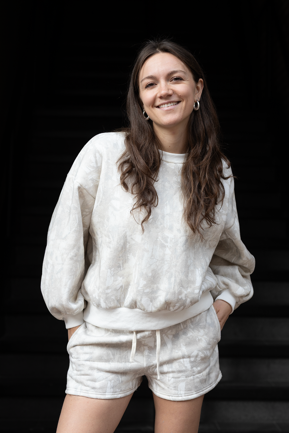 Woodland Camo Crewneck Sweat Short