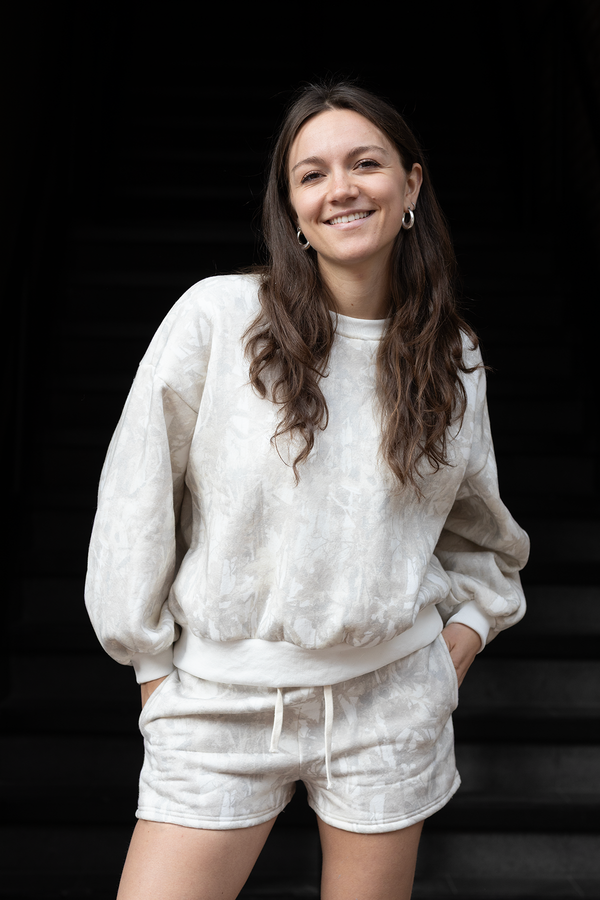 Woodland Camo Crewneck Sweat Short