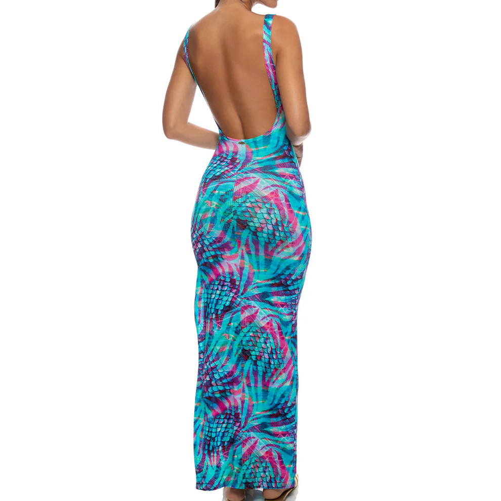 Enchanted Mirage Peek A Boo Maxi Dress