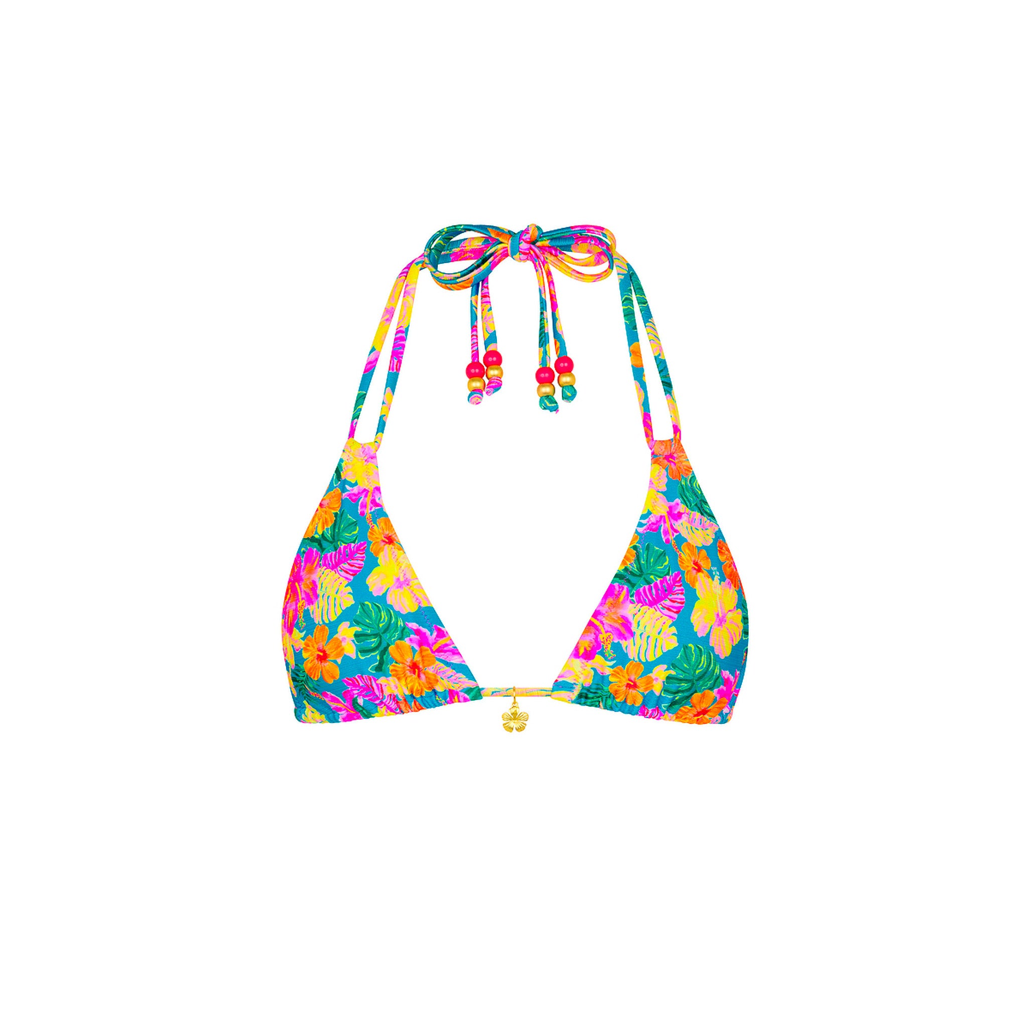 Paradise Pop Halter Bralette Top