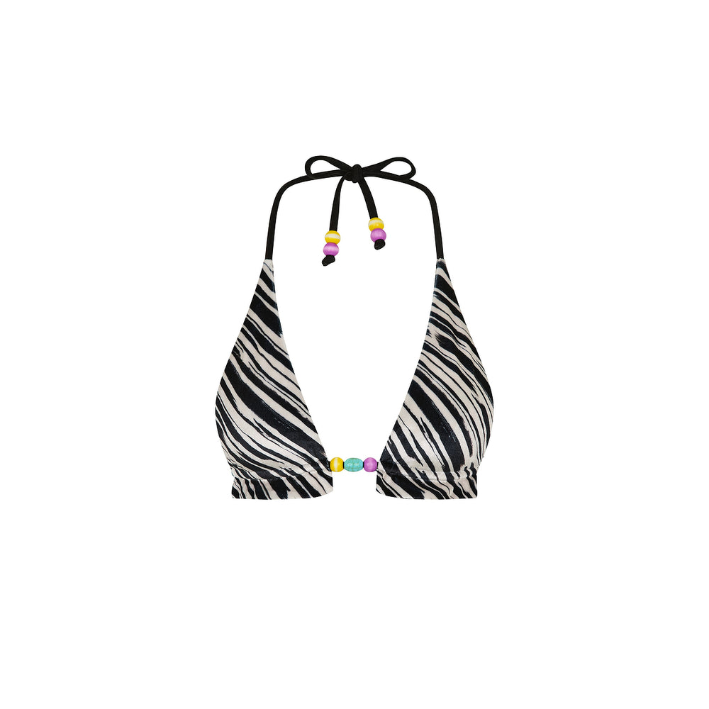 Wild Honey Frill Halter Bralette Top