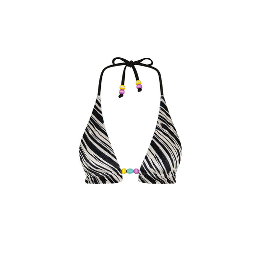 Wild Honey Frill Halter Bralette Top