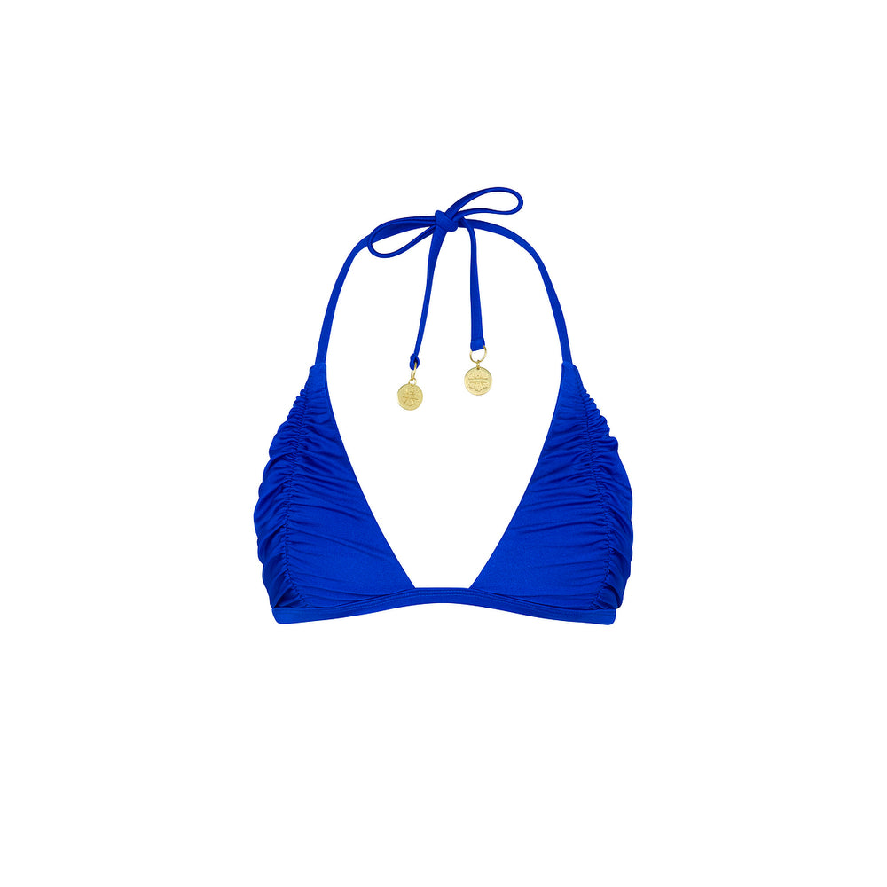 Blue Lagoon Gathered Stitch Bralette