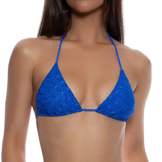Rosa Faia BLUE VIOLET Cosima Underwired Bikini Swim Top, US 36E, UK 36DD
