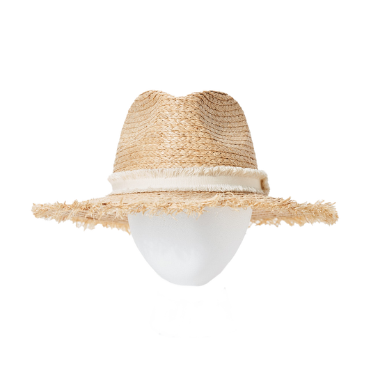 Natural Double Straw Sun Hat
