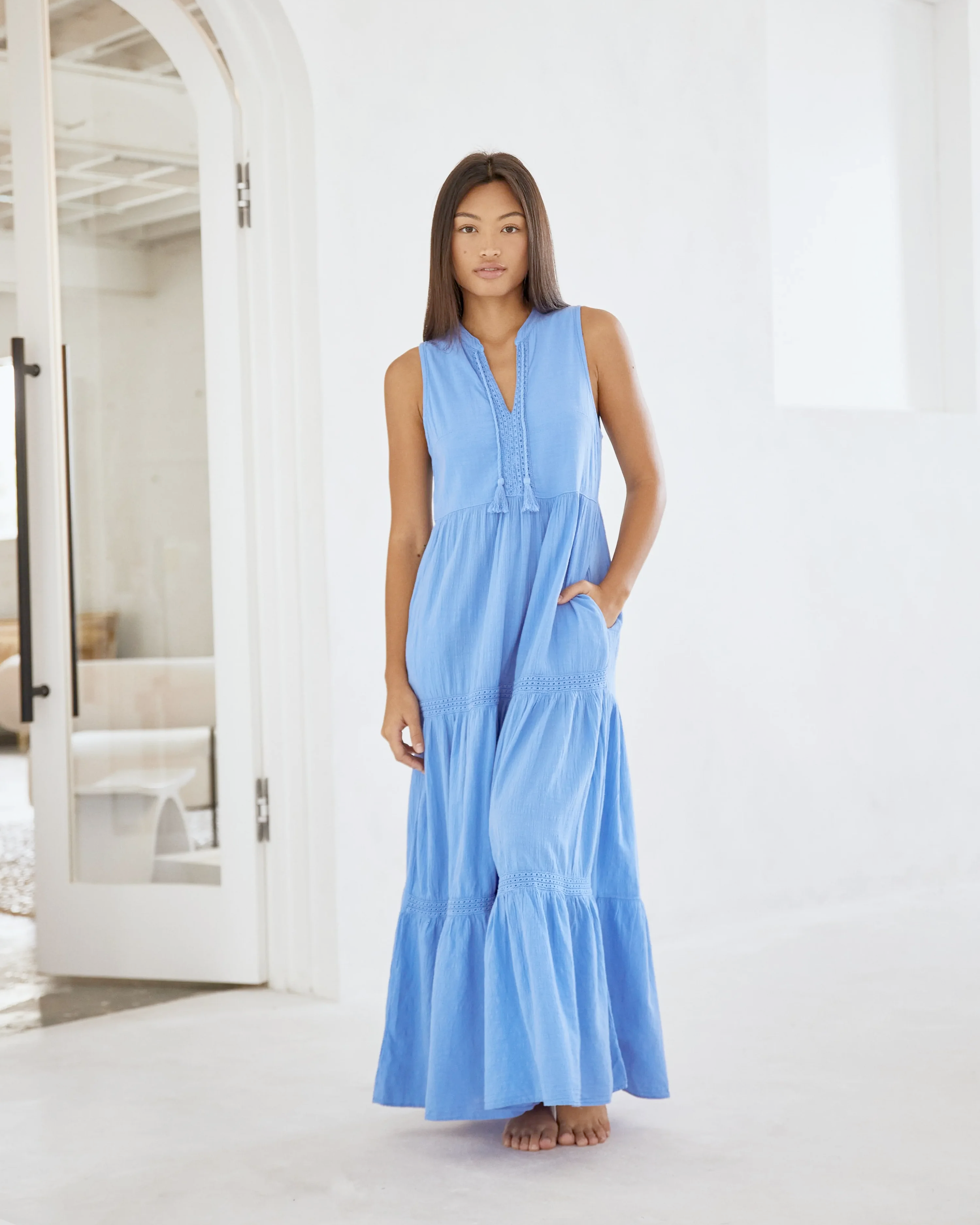 Azure Naomi Maxi Dress