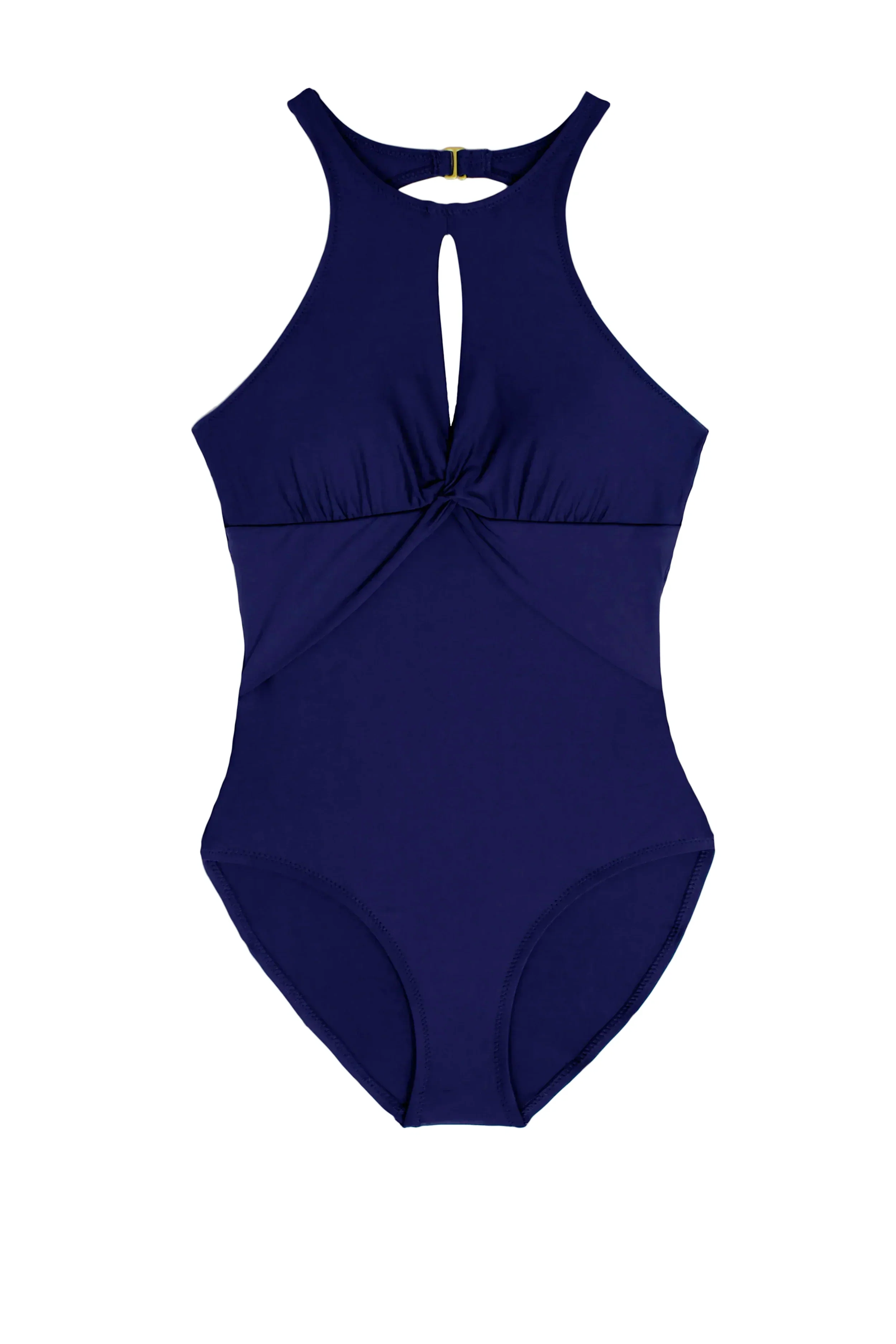Navy High Neck One Piece