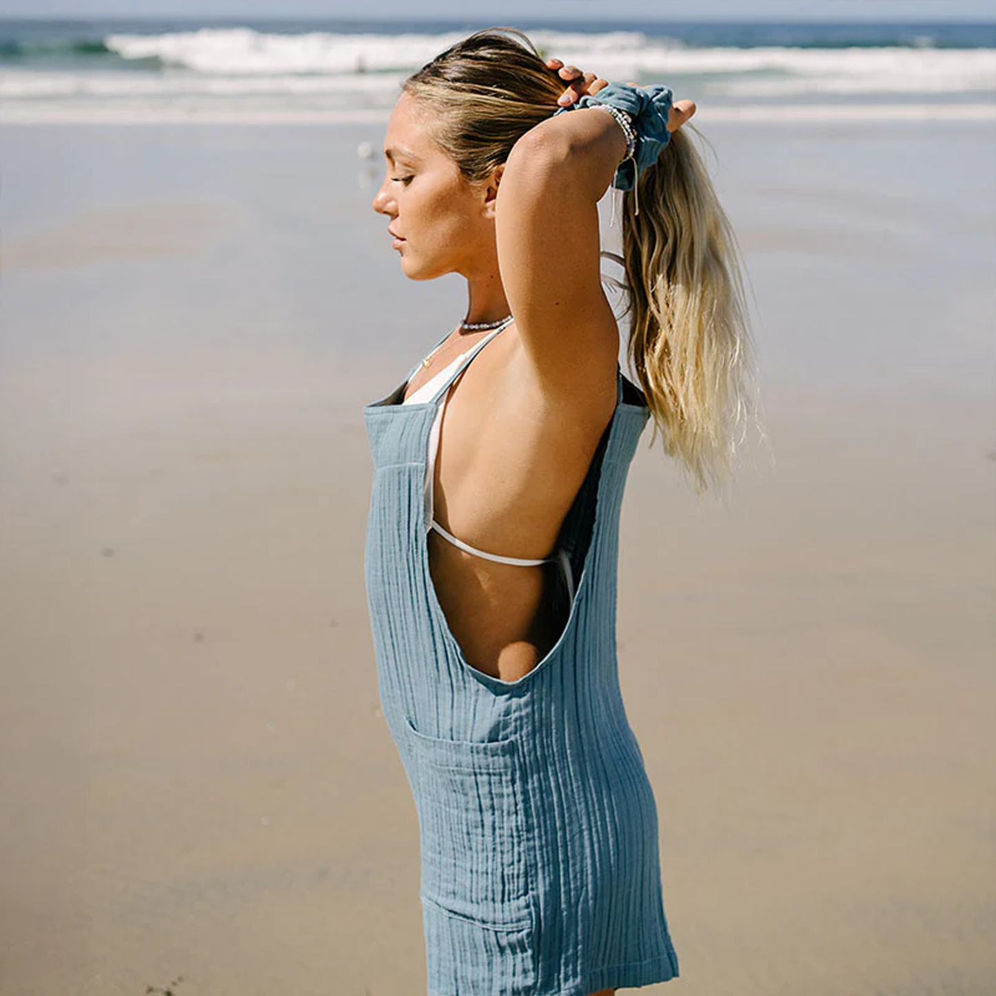 New Moon Blue Romper