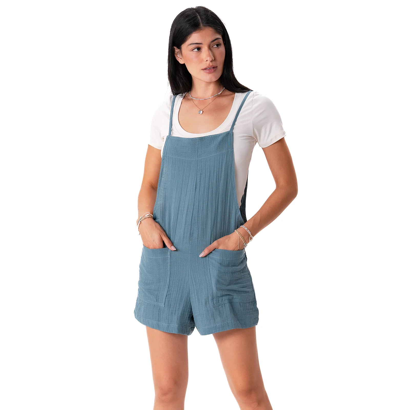 New Moon Blue Romper