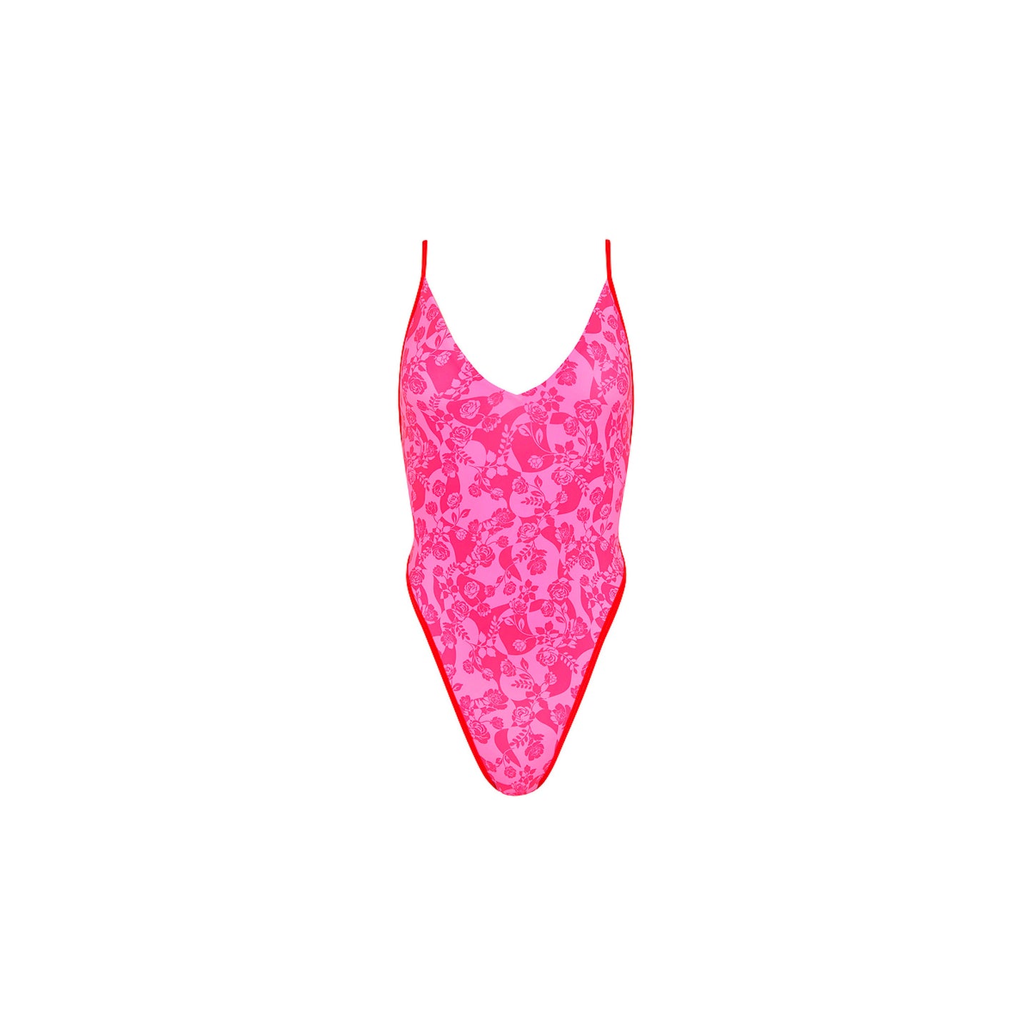 Hearts Collide Plunge Cross Back One Piece