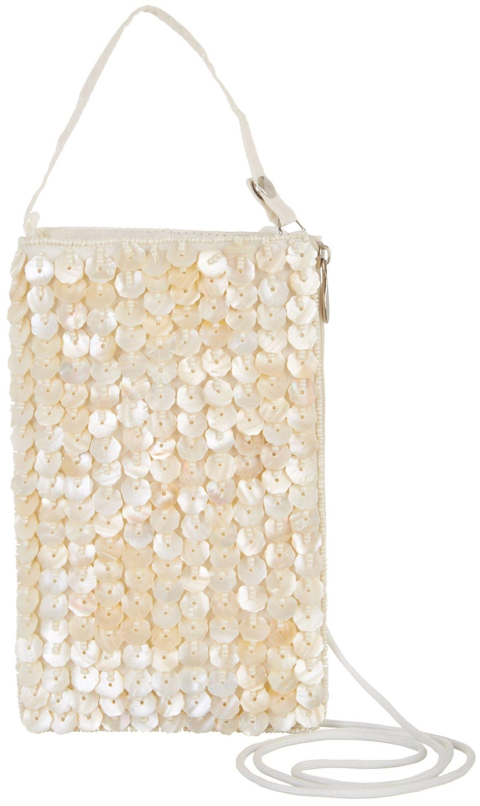 Capiz Flowers Club Bag
