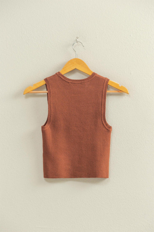 Chestnut Christy Cropped Tank Top