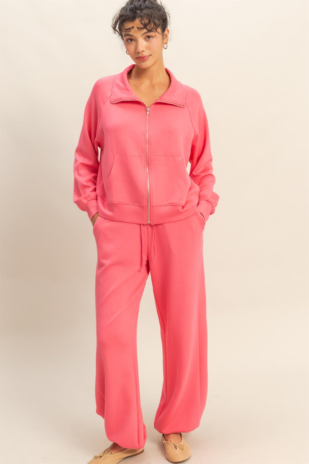 Taffy Pink Penelope Wide Leg Pant