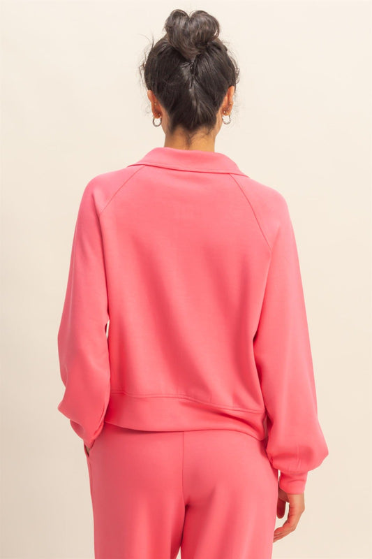 Taffy Pink Penelope Long Sleeve Zip Jacket