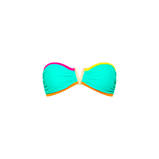 Confetti Mega V Strapless Bandeau Top