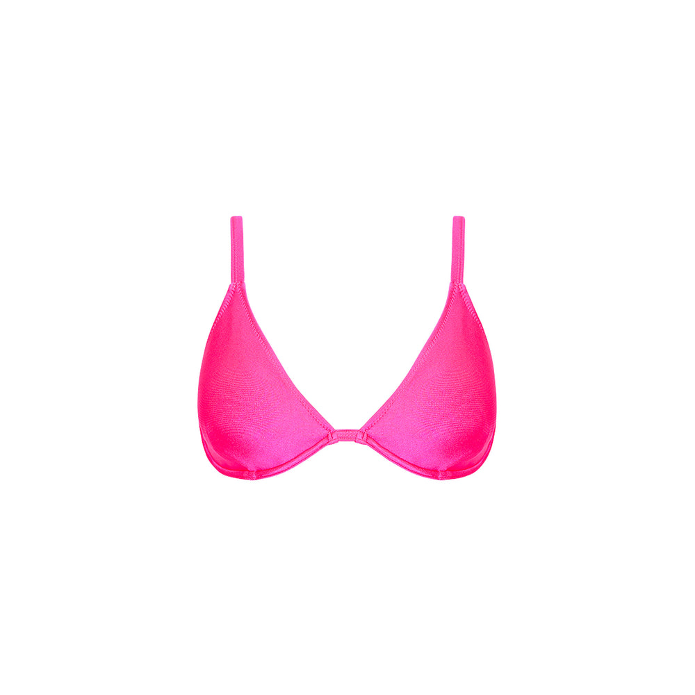 Posh Pink Underwire Triangle D+ Cup Top