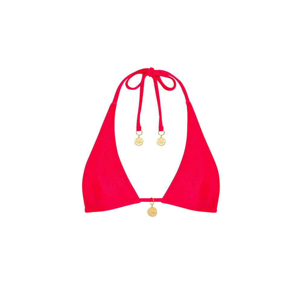Cherry Crush Classic Tie Halter Top
