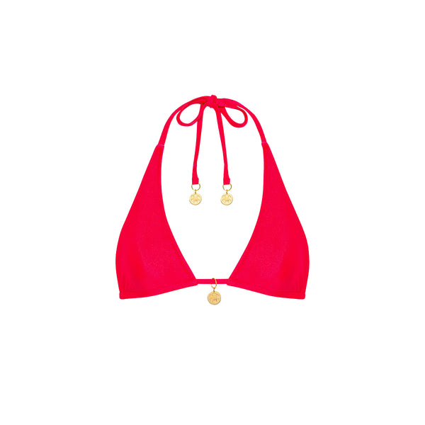 Cherry Crush Classic Tie Halter Top