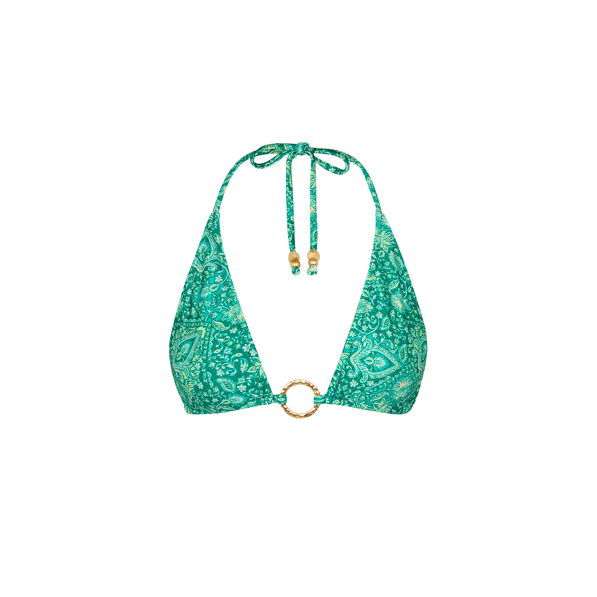 Emerald Aura Ring Halter Top