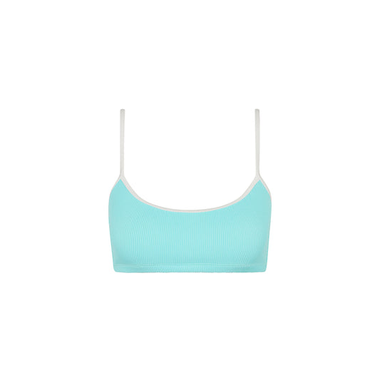 Calypso Blue Swim Tank Bikini Top
