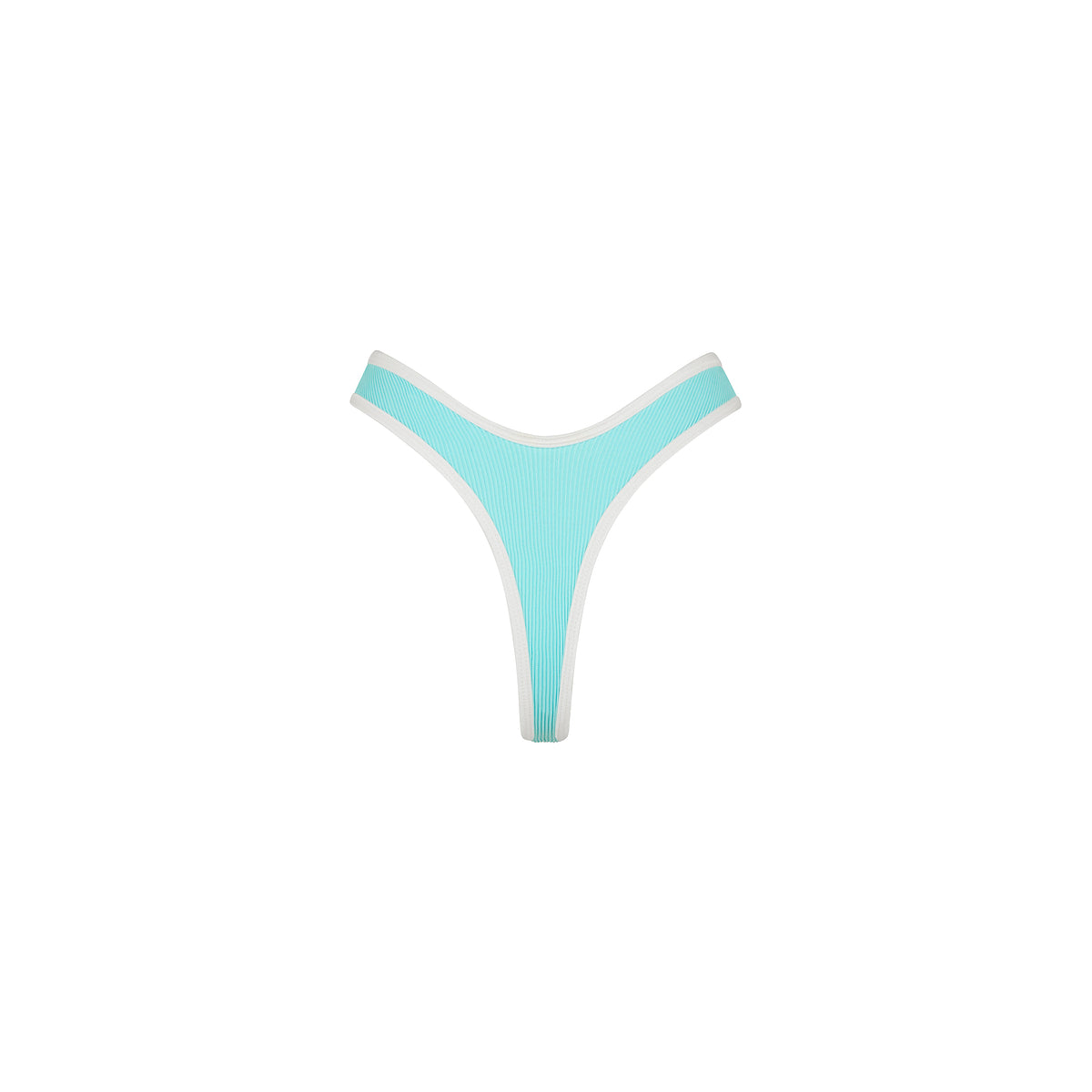 Calypso Blue High Leg Thong Bottom