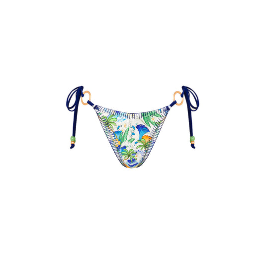 Blue Crush Lace Stitch Ring Tie Side Bottom