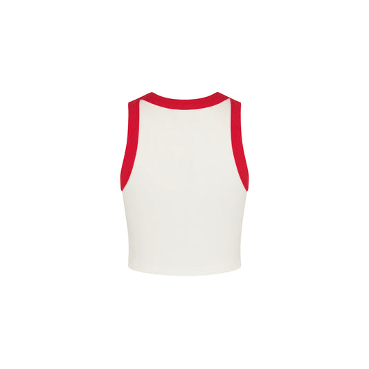 Sugar Spritz Printed Crop Bind Tank