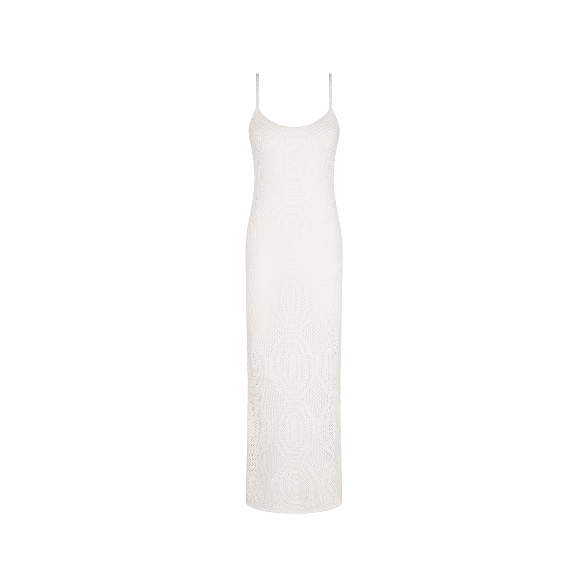 Whipped White Crochet Lace Maxi Dress