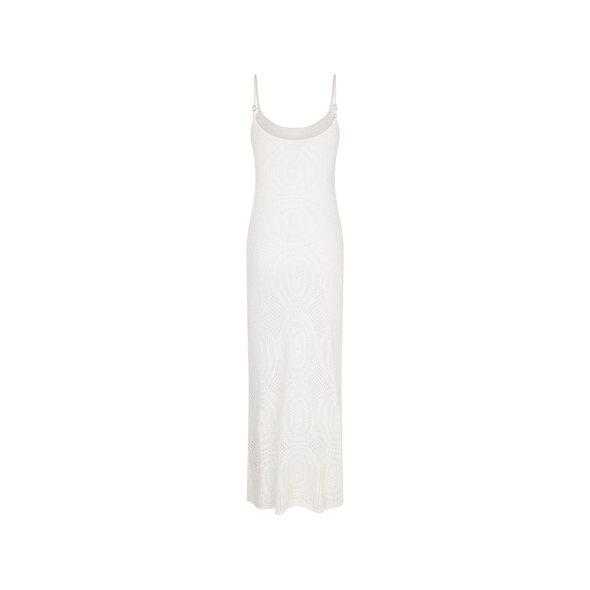 Whipped White Crochet Lace Maxi Dress
