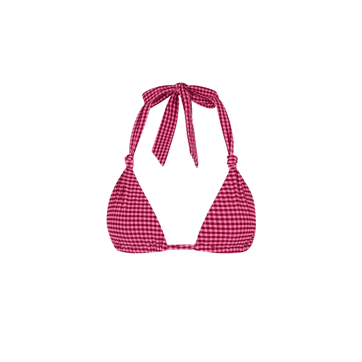 Cherry Kiss Soft Knot Halter Top