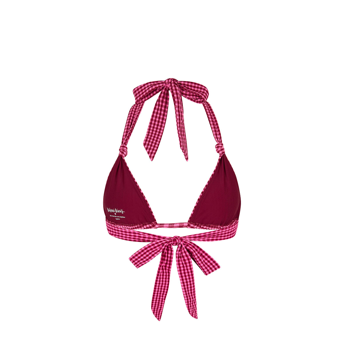 Cherry Kiss Soft Knot Halter Top