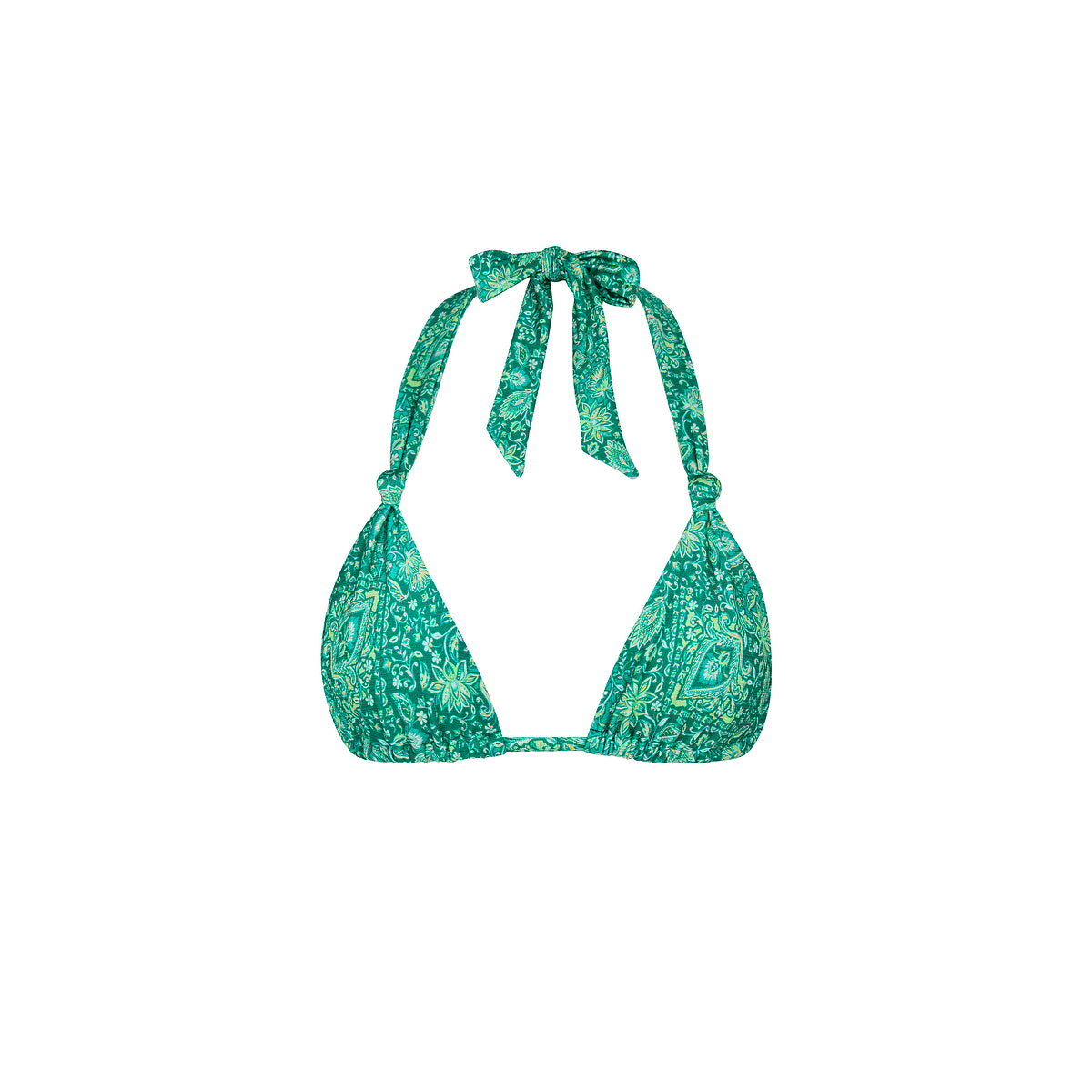Emerald Aura Soft Knot Halter Top
