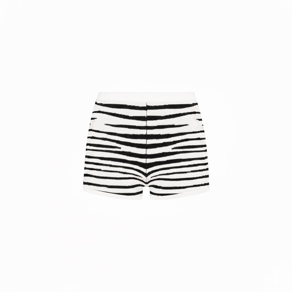 Savanna Stripe Essential Knit Micro Short