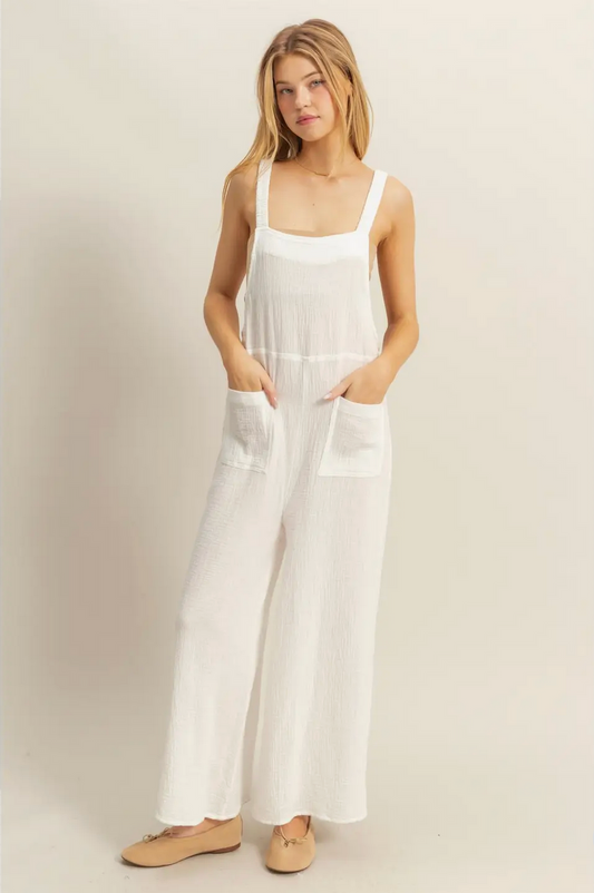 White Willow Double Gauze Overall