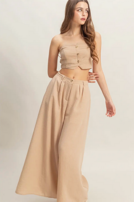 Natural Soleil Wide Leg Pant