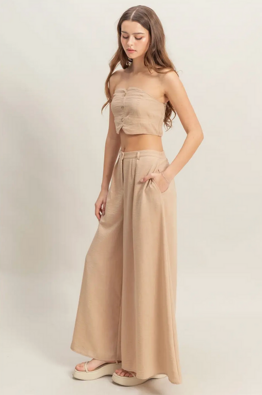 Natural Soleil Wide Leg Pant