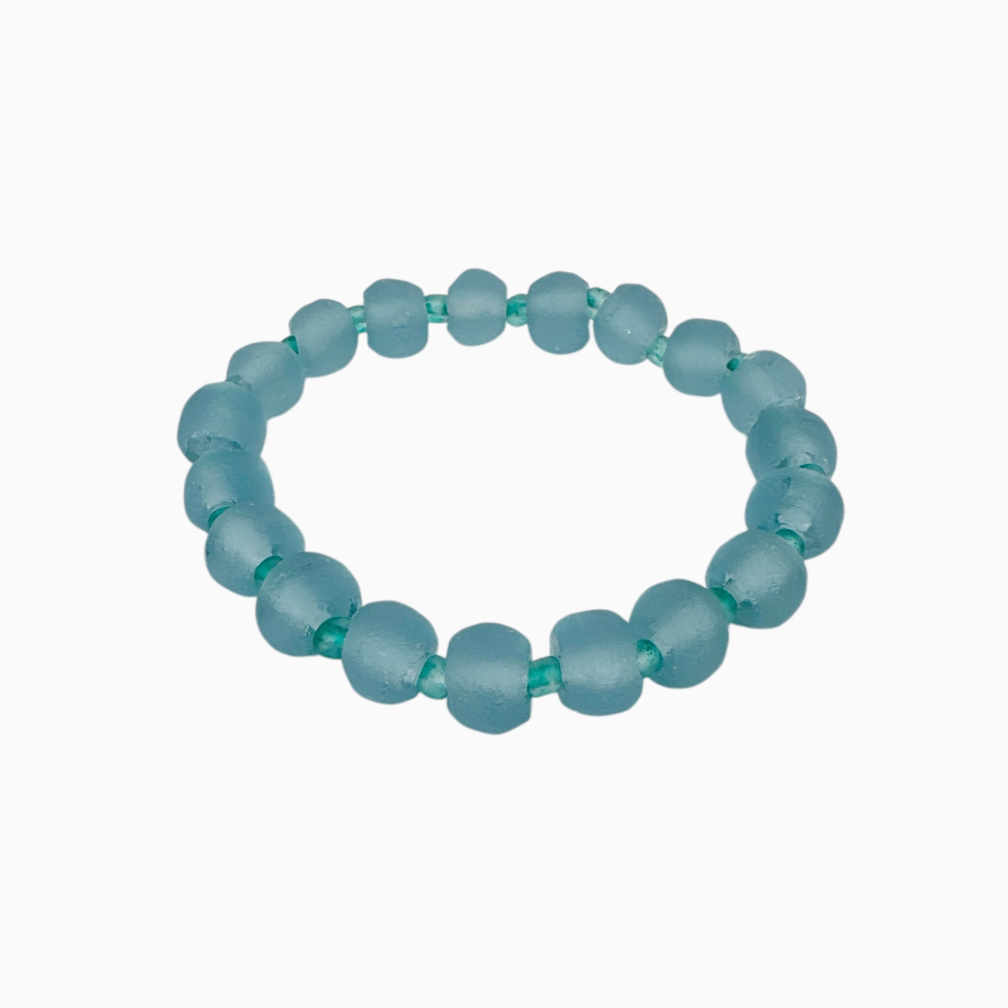 Light Blue Sea Glass Bracelet