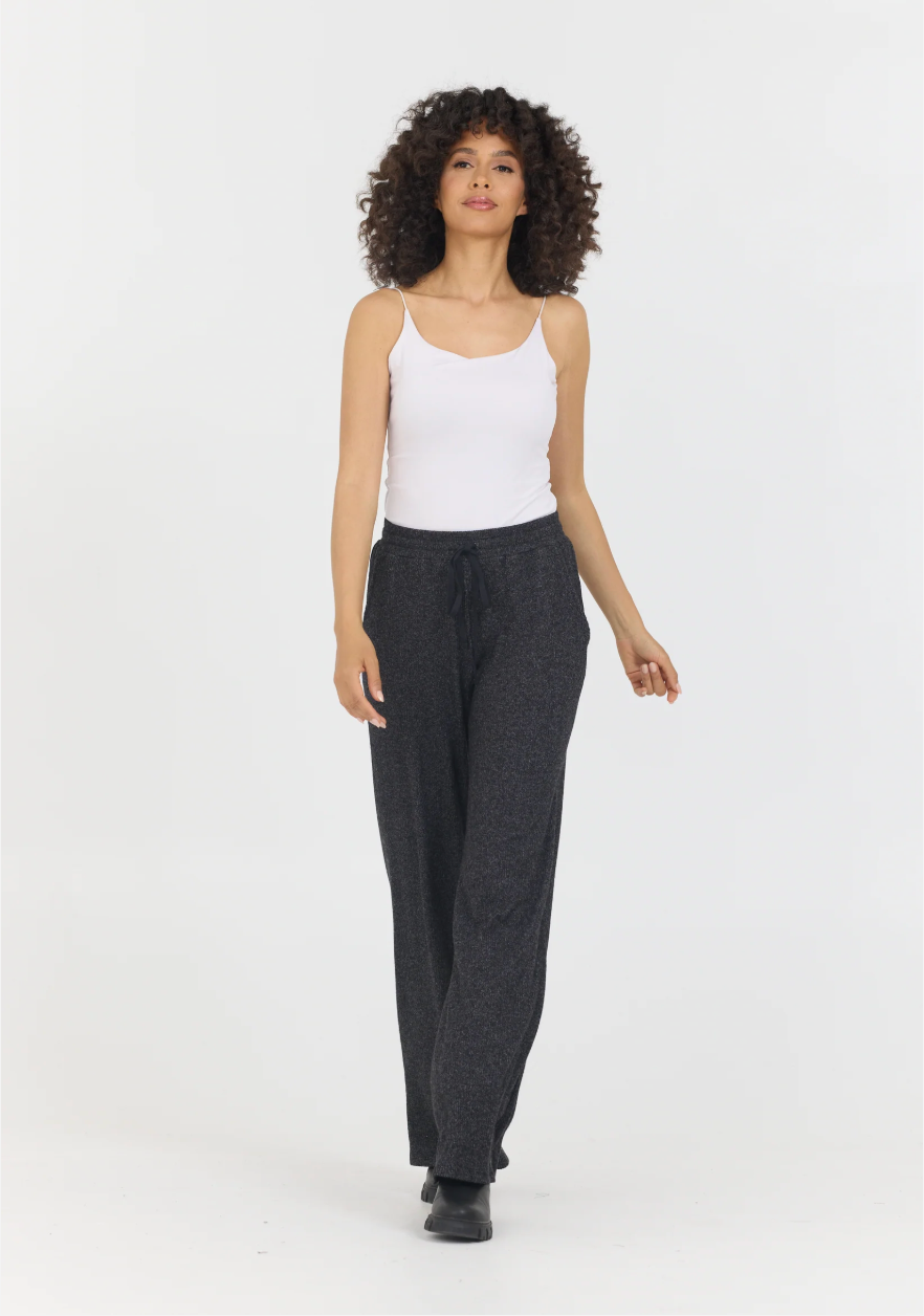 Black Onyx Greer Wide Leg Lounge Pant