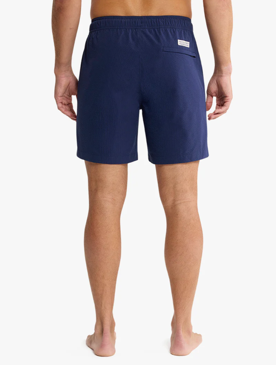 Navy Seersucker Bayberry Men's Trunks