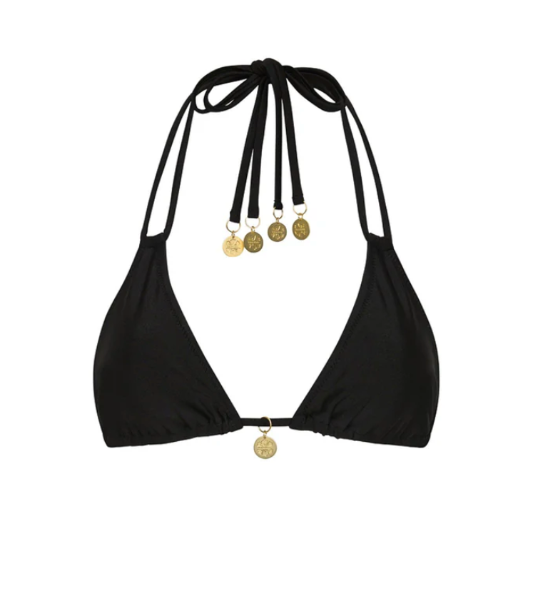 Twilight Black Halter Bralette Top