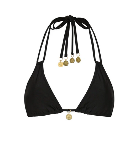 Twilight Black Halter Bralette Top