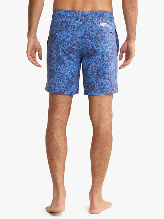 Island Blue Leaves Bayberry Men's Trunks